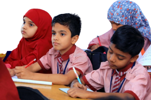 Students learning together at Best Techno School, an SSC English Medium School near IDPL Colony, Hyderabad.